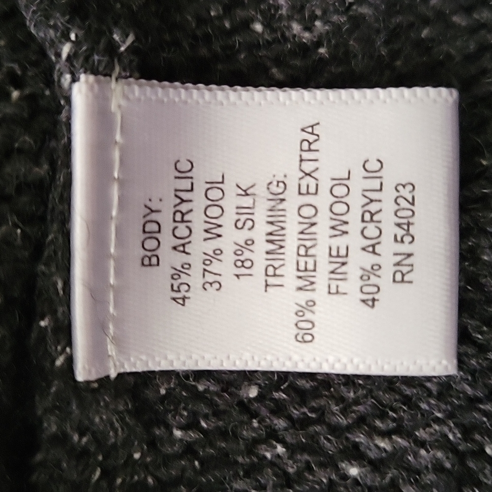 Banana Republic Merino Wool Silk Blend Speckled Zip Up Cardigan Sweater - Picture 7 of 9